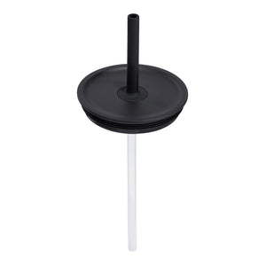 Large Press-In Straw Lid - BLACK