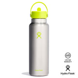 Hydroflask 40 oz Wide Flex Straw Cap Stainless Steel