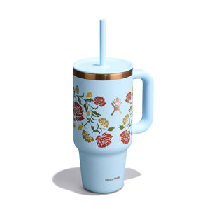 32OZ Travel Tumbler Western-Light Blue