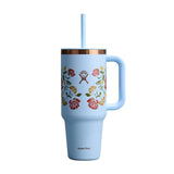 40OZ Travel Tumbler Western-Light Blue