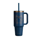 40OZ Travel Tumbler Western-Dark Blue