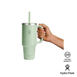 Hydro Flask 40 Oz All Around Travel Tumbler with Press-In Straw Lid - Aloe