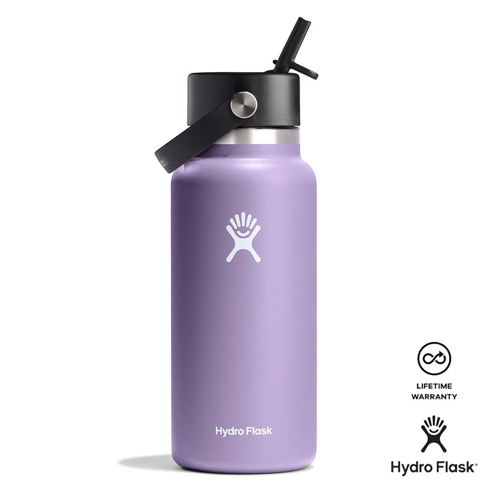 Hydro Flask 24 oz Wide w/ Flex Straw Cap: Easy Sipping