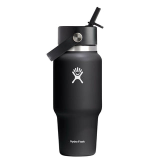 Wide Flex Straw Travel Bottle 24Oz - White