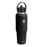 Wide Flex Straw Travel Bottle 40Oz - Black
